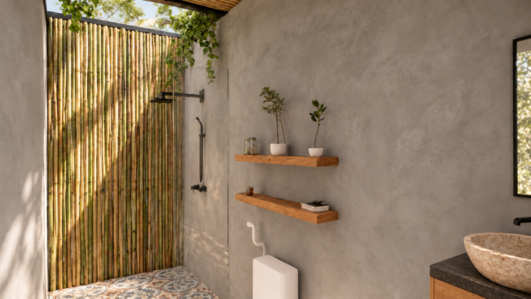 Cabaña de Natura Retreat — render arquitectónico aprobado, vista 2